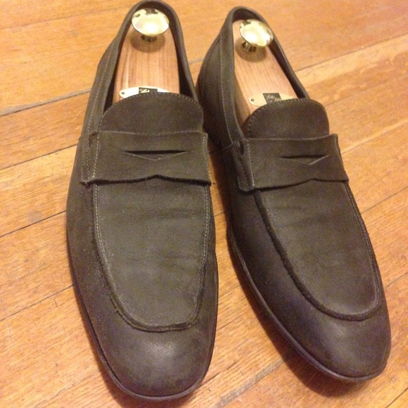 'Kenneth Cole' Slate Gray Textured Loafers 10.5 - Picture 4 of 6